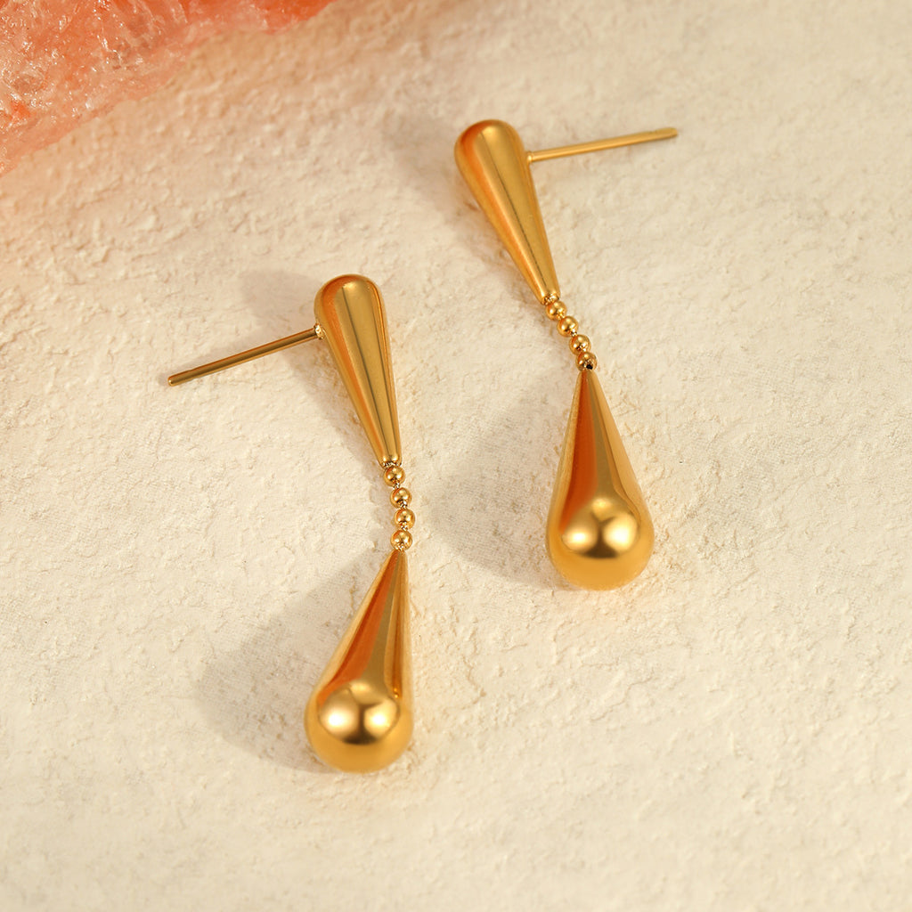 Geometric water drop design-oriented, niche-targeted earrings