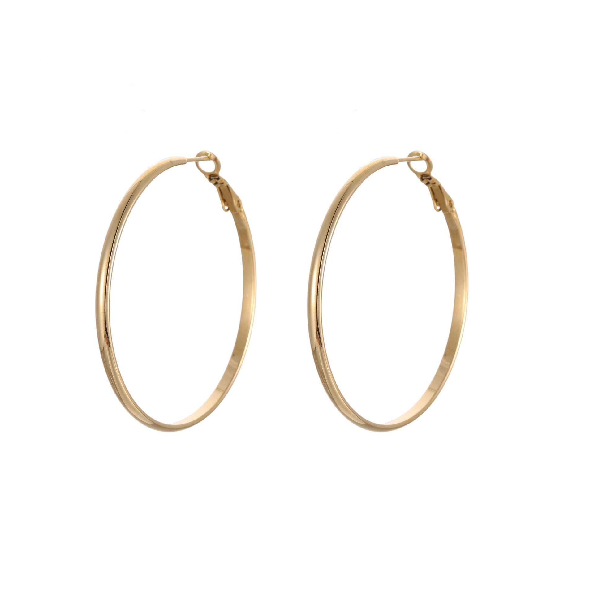 Fashionable and trendy large C-shaped earring earrings made of stainless steel